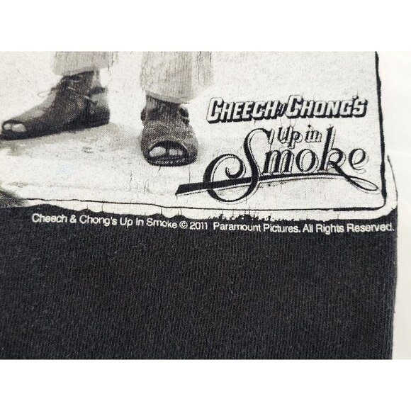 Cheech Chong Authentic Best Buds Stick Together Up In Smoke Black T-Shirt - Picture 10 of 10